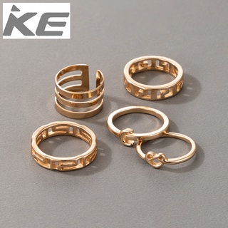 Popular Accessories Alloy Vintage Love Moon Set Ring 5 Piece Set for girls for women low price