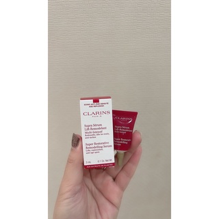 พร้อมส่ง🔥SALE 139🔥Clarins Super Restorative Serum ขนาดทดลอง 3ml (With Box) เซรั่มบำรุงผิวหน้า สูตรรับมือกับริ้วรอย