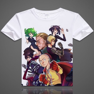 เสื้อยืดแขนสั้นลําลอง พิมพ์ลายอนิเมะ One PUNCH-MAN Saitama แฟชั่นฤดูร้อน สําหรับผู้ชาย