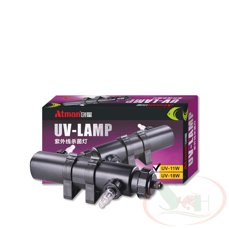 Atman UV Lamp 5W, 9W UV-Lamp ฆ่าแบคทีเรียสาหร่ายอันตรายต่อถังกุ้ง