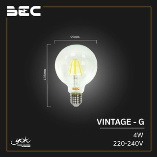 BEC หลอด LED VINTAGE-G 4W