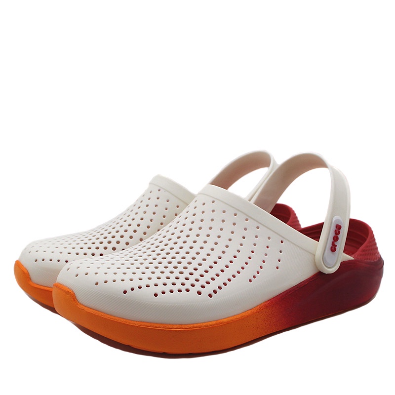 Crocs Sandals/Crocs Literide Clogs Motif/Crocs Clog รองเท้าแตะพยาบาล/Crocs Literide Gradation/Slip O