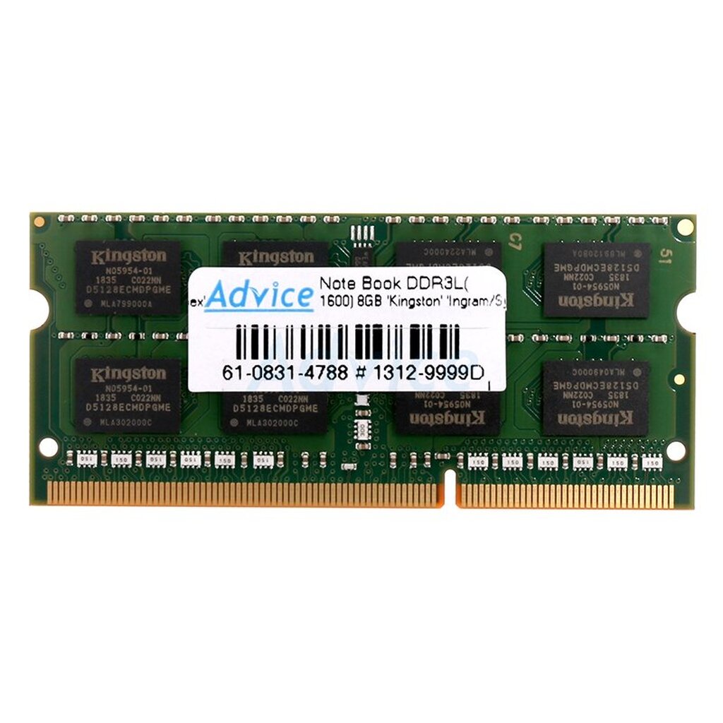 Ram สำหรับ notebook RAM DDR3L(1600 NB) 8GB Kingston Value Ram ...