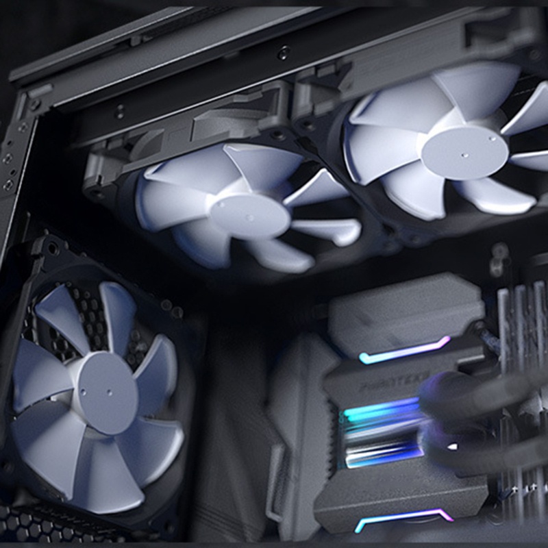HL 7 ใบมีด PWM พัดลม 120 มม. 140 มม. 500-2200RPM 12V พัดลมระบายความร้อนแชสซี CPU Cooler