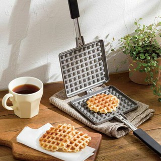 🚚 พร้อมส่ง Alpressa Waffle Pan แบรนด์ Sugimetal จากญี่ปุ่น กระทะทำวาฟเฟิล ใช้ได้ทุกเตา