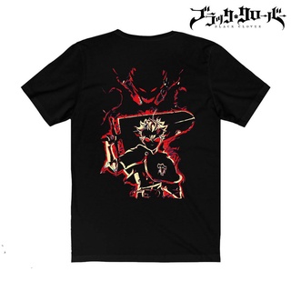 เสื้อยืดแขนสั้นลําลอง พิมพ์ลายกราฟฟิคอนิเมะ Black Clover Grimoire Asta พลัสไซซ์ สีดํา