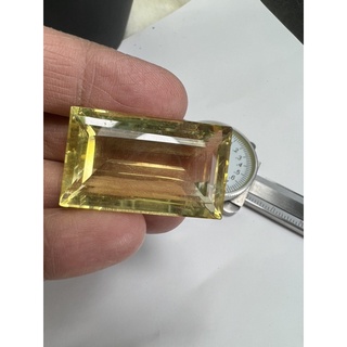 lab made culture Lemon Topaz 74 carats weight 20x32 mm 1 pieces