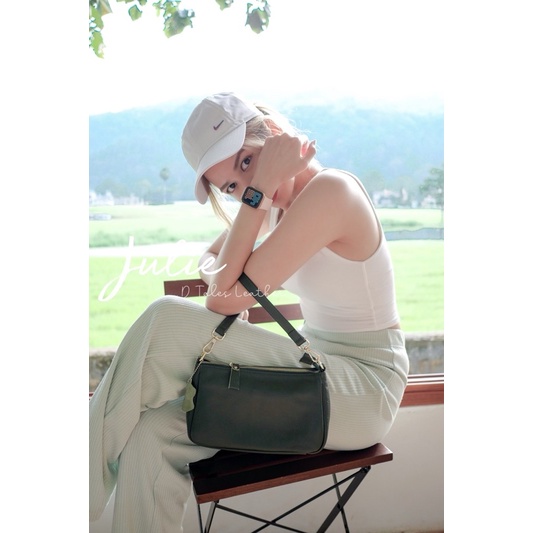DTALES Julie กระเป๋าหนังแท้ 2สาย เรียบง่าย แมทช์ได้ทุกลุค ยิ่งใช้ยิ่งนิ่ม กระเป๋าสะพาย