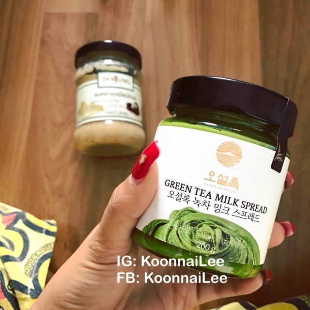 ❤️พร้อมส่ง แยมชาเขียว Osulloc Green Tea Milk spread แยมชาเขียวเกาหลี ขนมเกาหลี