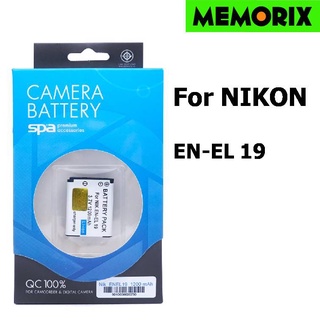 SPA battery For Nikon EN-EL19 Camera Battery แบตเตอรี่กล้อง