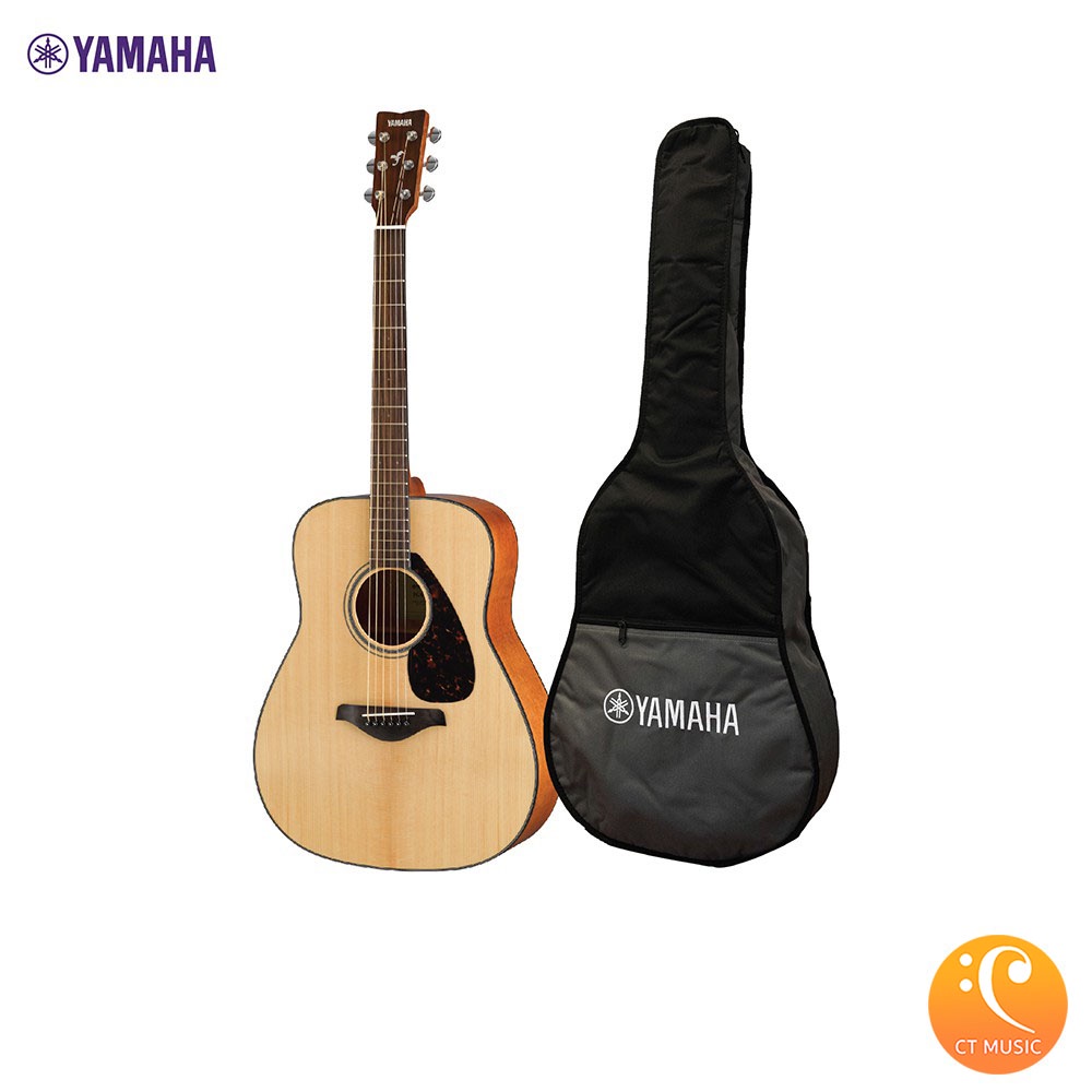 YAMAHA FG800 Acoustic Guitar กีตาร์โปร่งยามาฮ่า รุ่น FG800 + Standard Guitar Bag กระเป๋ากีตาร์รุ่นสแ