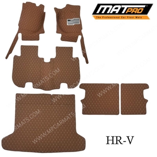 MatPro พรมปูพื้นเข้ารูป5D 6D Premium Fitted Leather Car Mats สำหรับรถรุ่น HONDA HRV ปี2015-2020