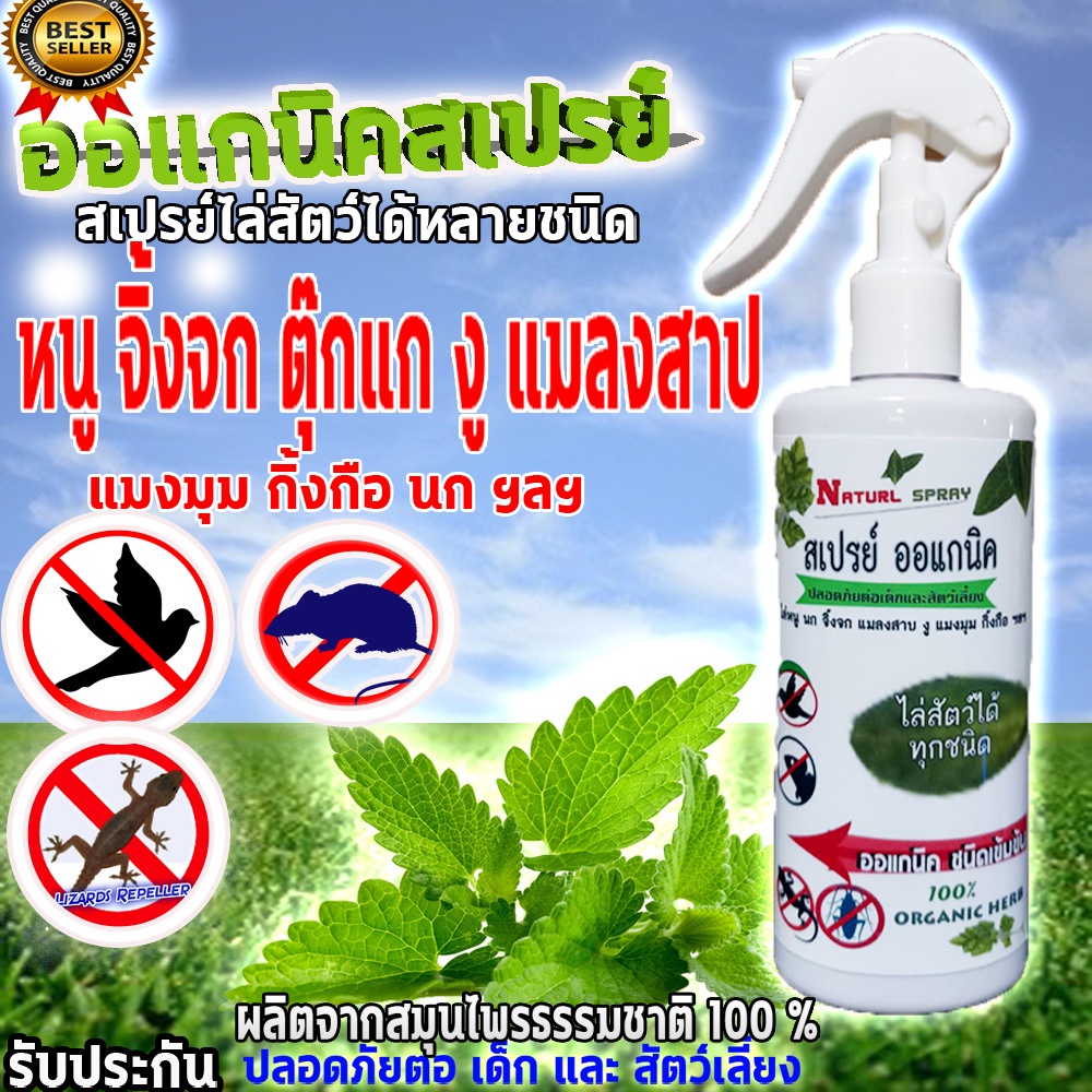 ไล่สัตว์ ได้ทุกชนิด มด แมลงวัน แมลงหวี่ (OR-300) จิ้งจก หนู กระรอก​นกกระจอก​ฯลฯ 300มิล