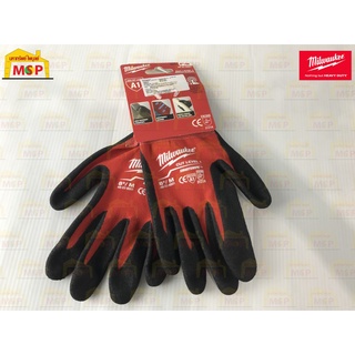 Milwaukee ถุงมือกันบาด Cut 1 Dipped Gloves - M 48-22-8901