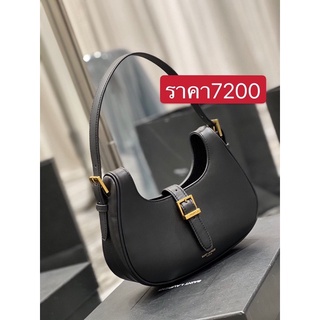 พรี​ Saint Laurent YSL Hobo 672615กระเป๋าสะพายข้าง ผู้หญิง​กระเป๋าแฟชั่นหนังแท้