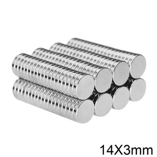 1ชิ้น แม่เหล็กนีโอไดเมียม 14x3มิล กลมแบน 14*3มิล Magnet Neodymium 14x3mm แม่เหล็ก ขนาด 14*3mm แม่เหล็กแรงสูง