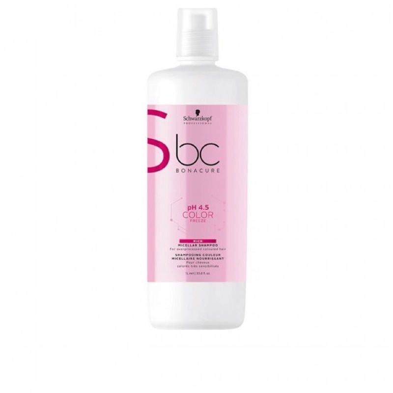 Schwarzkopf bonacure  color rich shampoo 1000 ml bc แชมพู โบนาเคียว บีซี รักษาสีผม คัลเลอร์