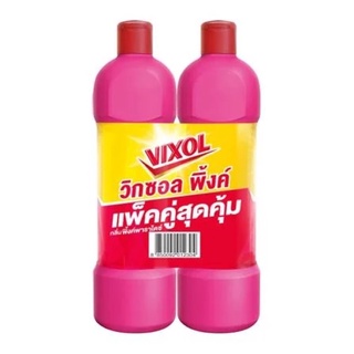 น้ำยาทำความสะอาดห้องน้ำ VIXOL PINK 900 มล. แพ็กคู่ PINK PARADISE