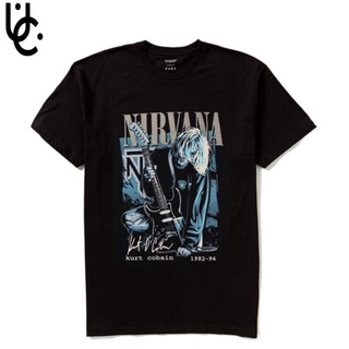 T-shirt Nirvana series เสื้อเชิ้ต วินเทจ ย้อนยุค วงดนตรีท้องถิ่น / การ์ตูน / อนิเมะ / เพลง / กับดัก / นาสคาร์ / เสื้อยืด