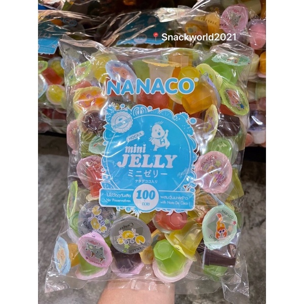 Nanaco นานาโกะ มินิพุดดิ้ง/เยลลี่ ผลไม้ผสมวุ้นมะพร้าว 60-100 ถ้วย✨