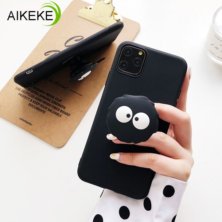 Phone Holder Protection Case OPPO Reno 6Z 6 5 4 3 Pro Plus 4G 5G 5Z 4Z 5f 5 Lite 2Z 2f 10X Zoom Z 2 Cute Cartoons Stand Soft Silicone Cases