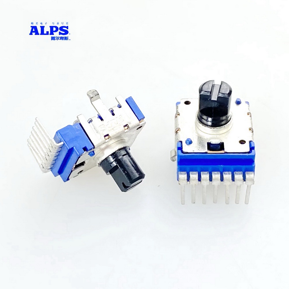 โพเทนชิโอมิเตอร์ เพลาเชิงเส้น 14 มม. ALPS RK14 B100K 100K 8 มม. D PC 7 ...
