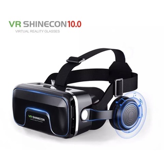 VR Shinecon 10.0 3Dแว่นตาเสมือนจริงชุดหูฟังสำหรับสมาร์ทโฟนโทรศัพท์สมาร์ทแว่นตาวิดีโอเกมส์ Viarกล้องส่องทางไกล