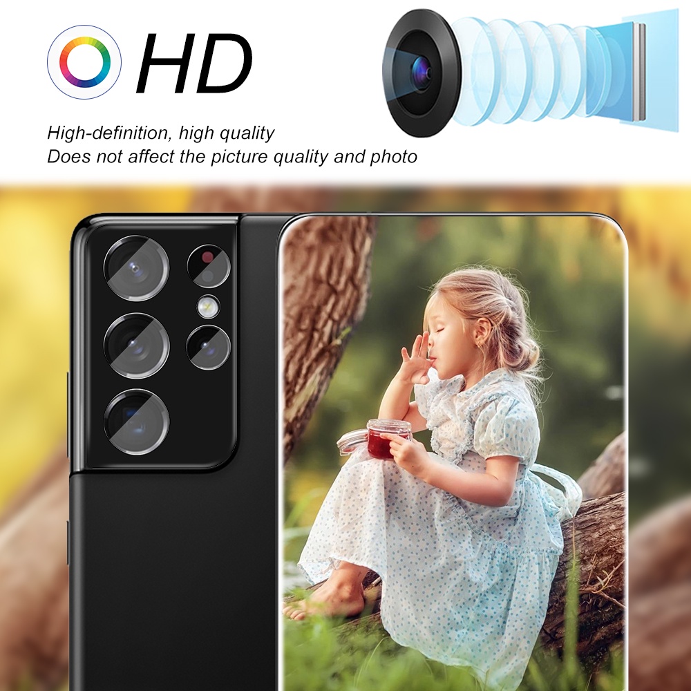 3D Rear Camera Lens Tempered Glass Protector Film For Samsung Galaxy ...