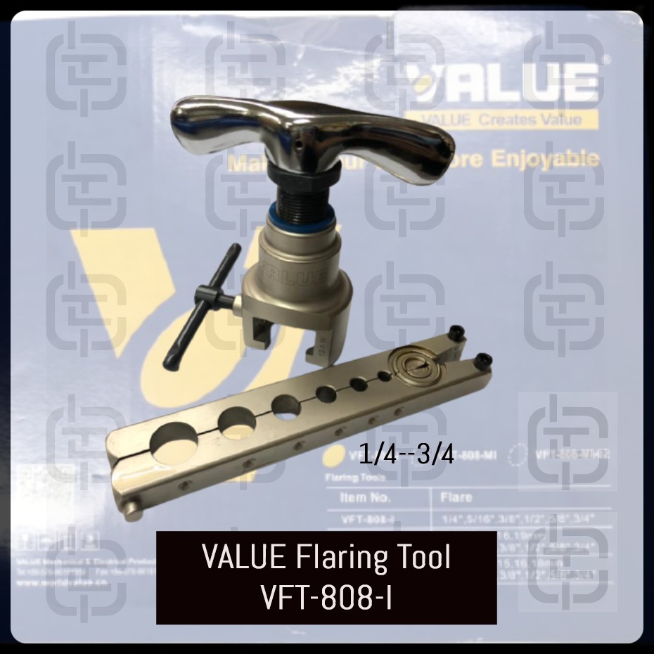 Value Flaring Tool VFT-808-I สําหรับขนาด 1/4 5/16 3/8 1/2 5/8 3/4