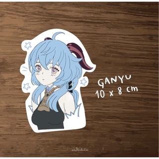 Genshin Impact Ganyu Sticker - สติกเกอร์ เกนชิน ไดคัท 10x8 cm. ( พร้อมส่ง )