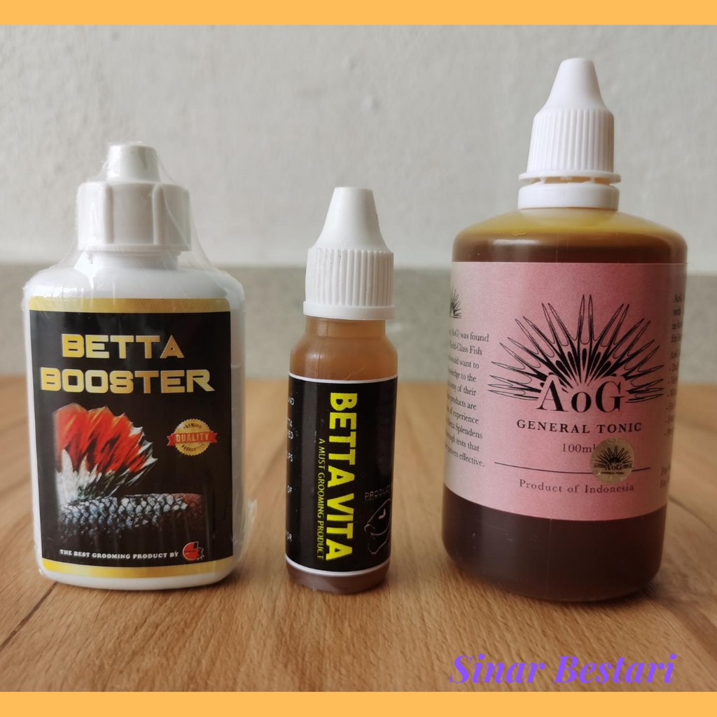 AOG Betta vita Betta Booster Ikan Laga betta vita วิตามินเจ้าบ่าวกรูมมิ่งยา Ubat