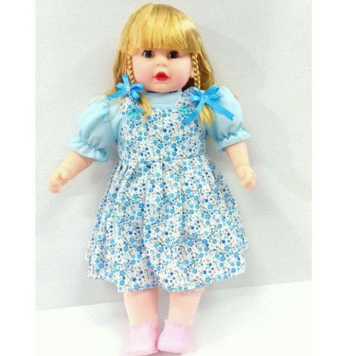 ตุ๊กตาเด็กผู้หญิง เหมือนจริง ตัวใหญ่ อุ้มได้ ตัวนิ่ม อัดผ้า -ใยสังเคราะห์(สีผม-สีชุดจะแต่งต่างจากภาพนิดหน่อยนะค่ะ) - รูปที่ 2