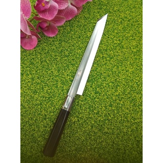 มีดเชฟ ญี่ปุ่น Yanagiba (sushi &amp; sashimi knife)  ใบมีดยาว 27 เซ็นติเมตร ใบมีดปลายตัด (Kentaga)  ด้ามจับไม้ทรง 8 เหลี่ยม