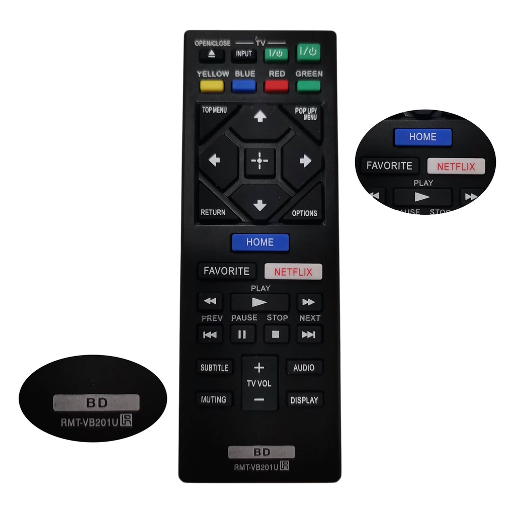ใหม่ RMT-VB201U RMT-VB100U สําหรับ Sony Blu-ray BD รีโมทคอนโทรล RMT-B126A BDP-BX370 UBP-X700 BDP-S17