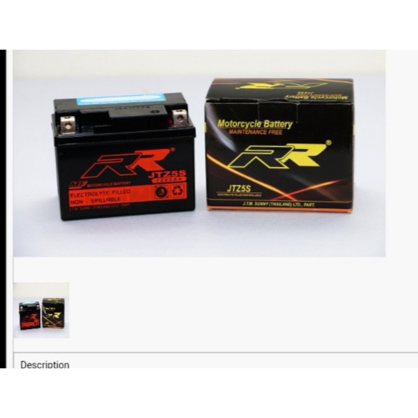 YTZ5S JTZ5S แบตเตอรี่ จักรยานยนต์ มอเตอร์ไซด์