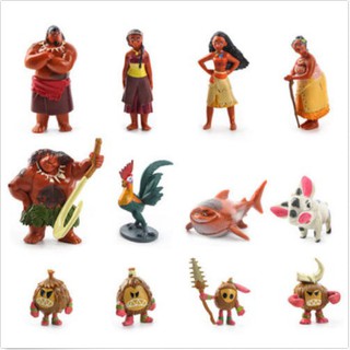 Tv Movie Character Toys 12pcs Disney Movie Moana Figures Toy Princess Figurine Playset Cake Topper Gift Chrisjacksondrycleaners Co Uk