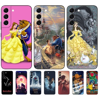 เคสโทรศัพท์มือถือ ซิลิโคนนิ่ม Tpu ลาย Beauty And The Beast สีดํา สําหรับ Samsung Galaxy S22 Plus Ultra S22+ A53 5G