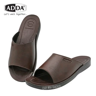 🌟ลูกค้าใหม่ 5 บาท💯 รองเท้าแตะผู้ชายPU ADDA รุ่น 7F13 สี ดำ ตาล ไซส์ 38-45 สวมใส่สบาย น้ำหนักเบา พร้อมส
