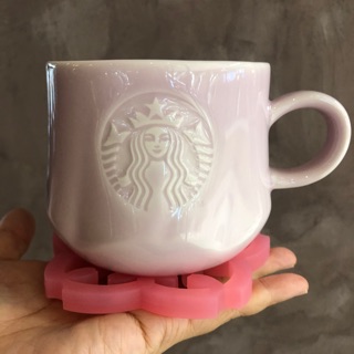 Starbucks mug sakura พร้อมที่รองแก้ว 12 oz