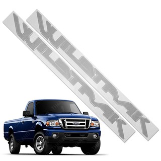 Sticker สติ๊กเกอร์ WILDTRAK 2ชิ้น สีบอร์น สำหรับ Ford Ranger ปี 2006-2010