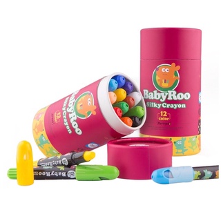 THETOY Joan Miro Baby Roo Silky Crayon สีเทียนเด็ก ปลอดสารพิษ ของเล่นเด็ก หมุนได้ ของเล่นเสริมพัฒนาการ