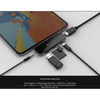 FTK Jet Glass 6 in 1 USB-C Hub