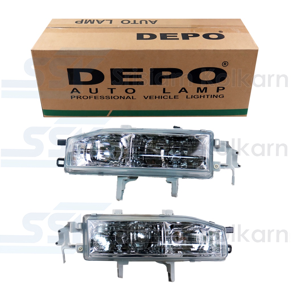 DEPO ไฟหน้า ACCORD ปี 92 ซ้าย/ขวา ไม่มีหลอด (217-1114L)/(217-1114R)