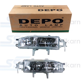 DEPO ไฟหน้า ACCORD ปี 92 ซ้าย/ขวา ไม่มีหลอด (217-1114L)/(217-1114R)