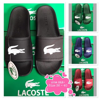 Lacosteรองเท้าแตะ รองเท้าแตะลาคลอส เกรดAAAรองเท้าใส่เล่น รองเท้าเที่ยวหญิง รองเท้าแตะชาย รองเท้าแตะหญิง รองเท้าแตะแฟชั่น