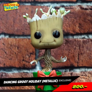 Dancing Groot Holiday (Metallic) [Exclusive] - Marvel Funko Pop!