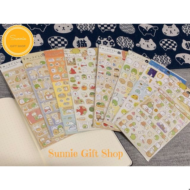 สติ๊กเกอร์ Sumikko Gurashi แบบแผ่น