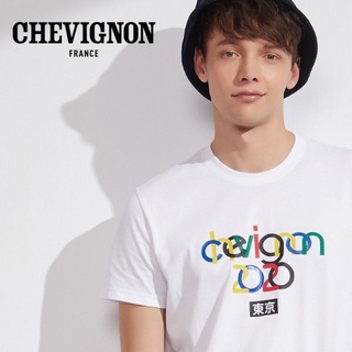 [S-5XL] เสื้อยืดแขนสั้นลําลอง คอกลม ผ้าฝ้าย พิมพ์ลาย CHEVIGNON แฟชั่นฤดูร้อน สไตล์ฝรั่งเศส สําหรับผู้ชาย