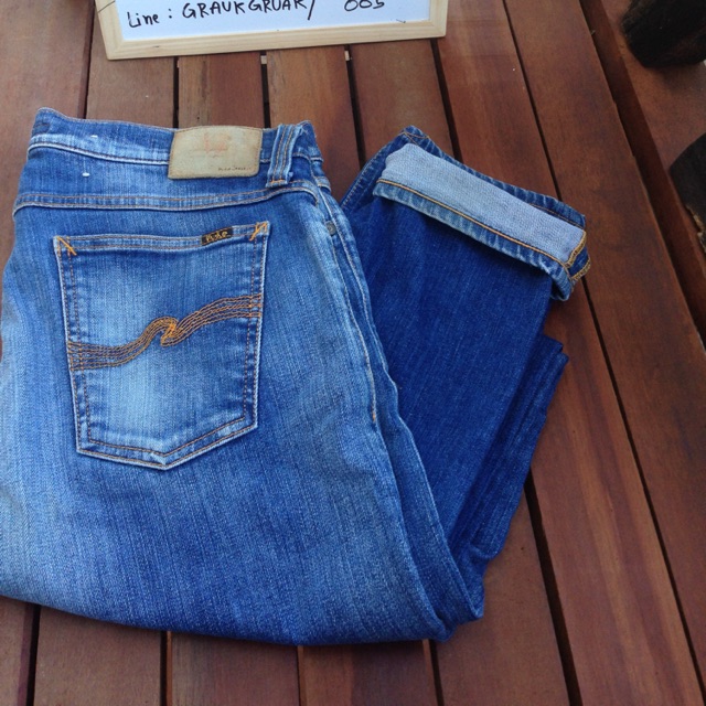 31x34 🔥พร้อมส่ง🔥 Nudie Jeans Tight long john Super Blue