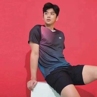 Yonex ใหม่ ชุดเสื้อกีฬาแบดมินตัน แขนสั้น แบบแห้งเร็ว เหมาะกับฤดูร้อน สําหรับผู้ชาย และผู้หญิง 22016